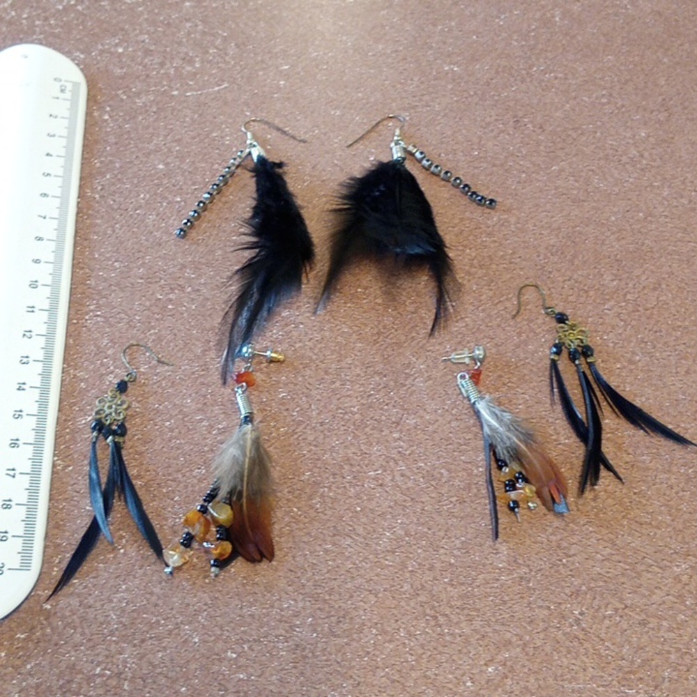 Bohemian Feather Earrings Sets